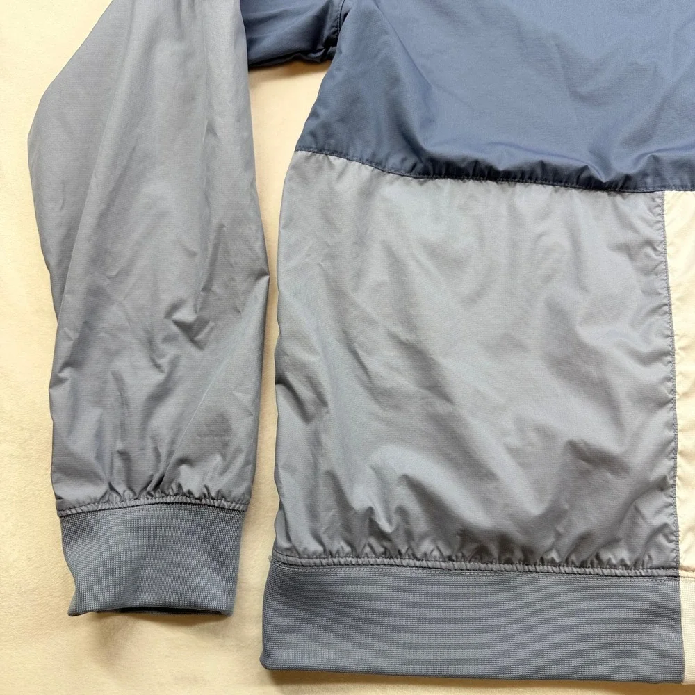 Nike Sportswear Colorblock Windbreaker Hooded Jacket Blue White Youth XL Women S